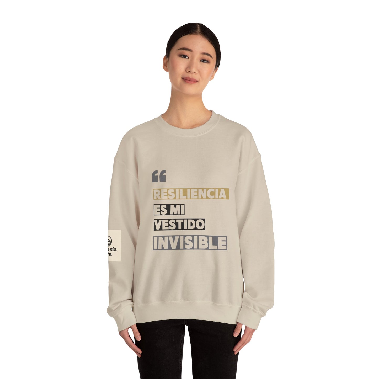 Resilience Quote Crewneck Sweatshirt for Motivation, Inspirational Gift, Cozy Style, Self-Care Reminder, Unique Statement Apparel
