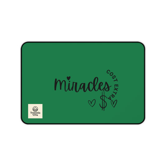 Miracles Desk Mat - Inspiring Office Decor for Home and Work, Motivational Gift, Ideal for Students & Professionals