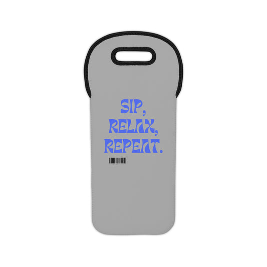 Sip, Relax, Repeat Wine Tote Bag | Wine Gift Carrier, Vineyard Accessories, Wine Lover Gift, Picnic Essential, Stylish Wine Carrier