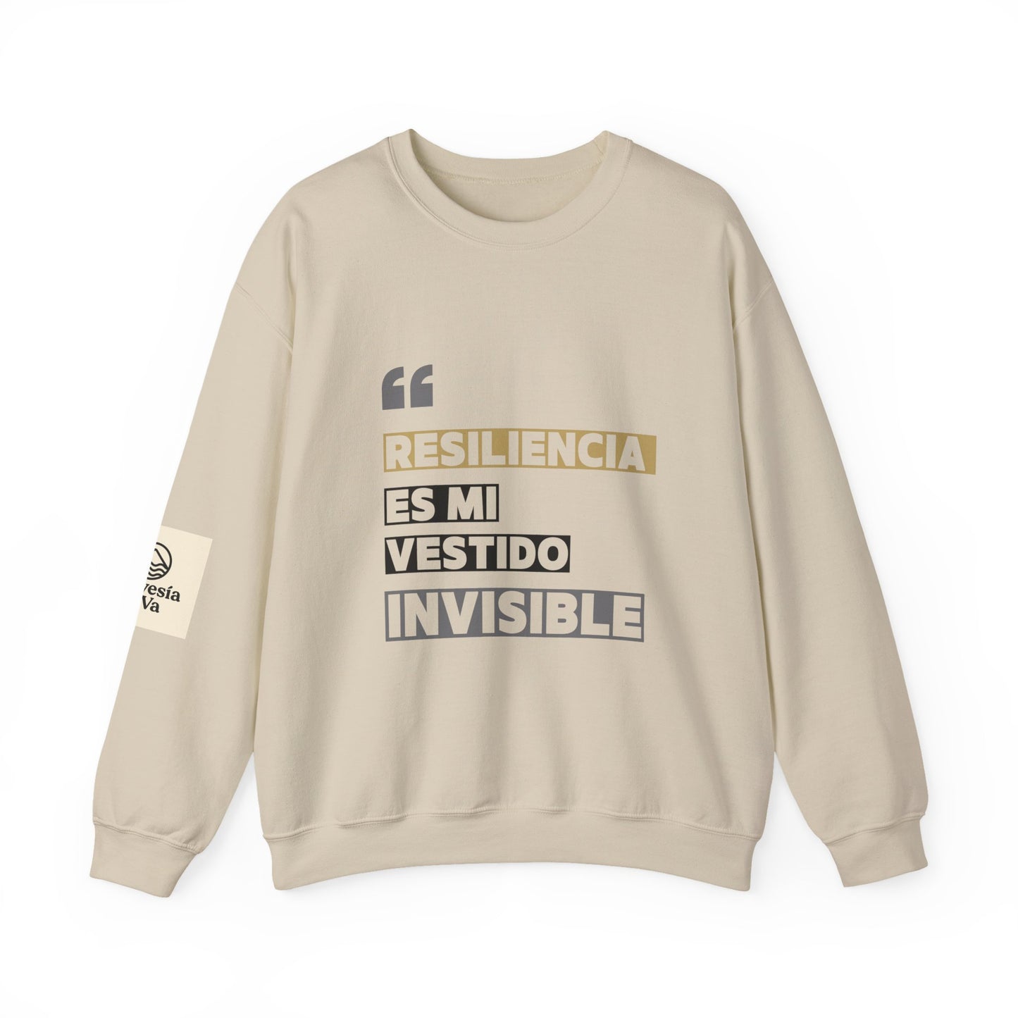 Resilience Quote Crewneck Sweatshirt for Motivation, Inspirational Gift, Cozy Style, Self-Care Reminder, Unique Statement Apparel