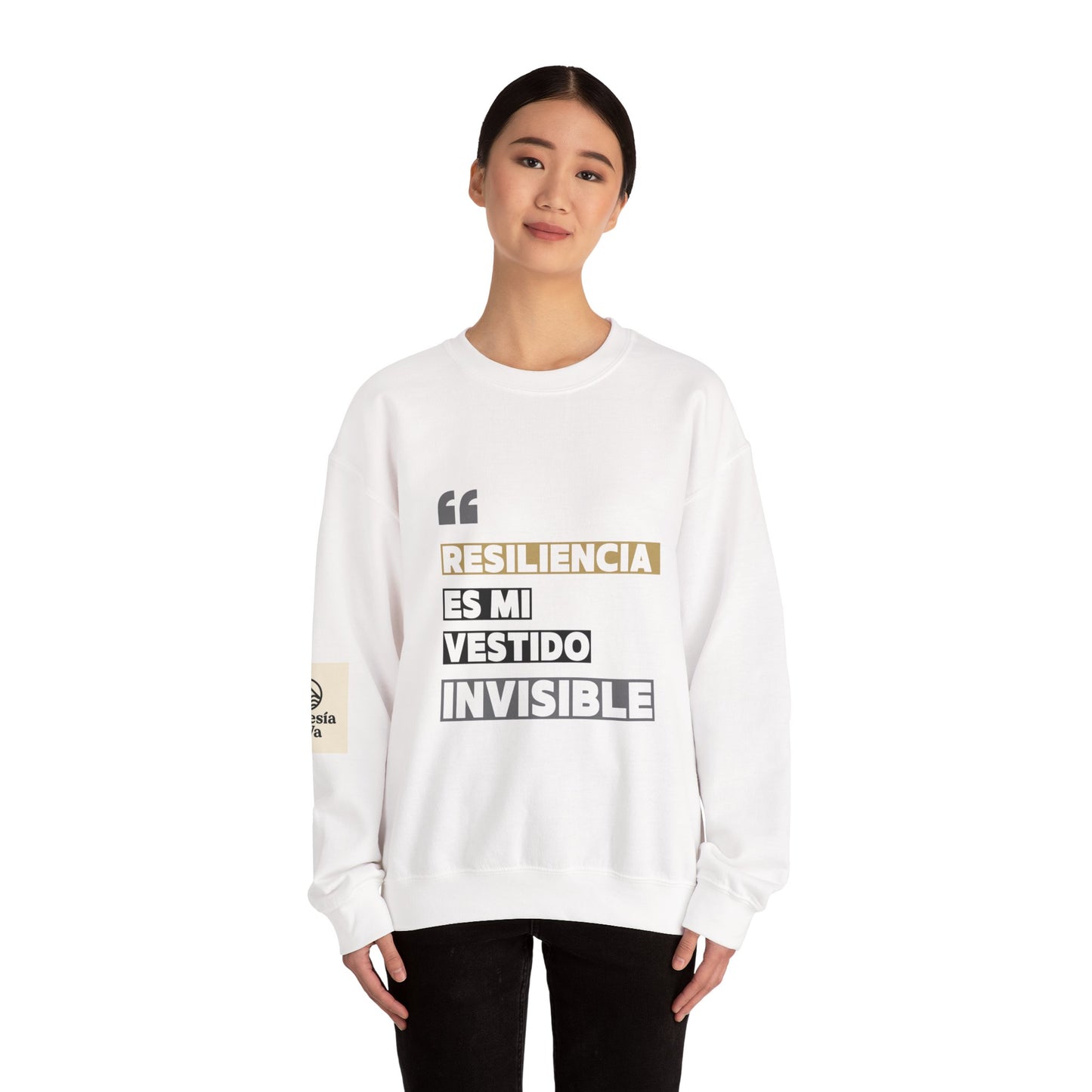 Resilience Quote Crewneck Sweatshirt for Motivation, Inspirational Gift, Cozy Style, Self-Care Reminder, Unique Statement Apparel