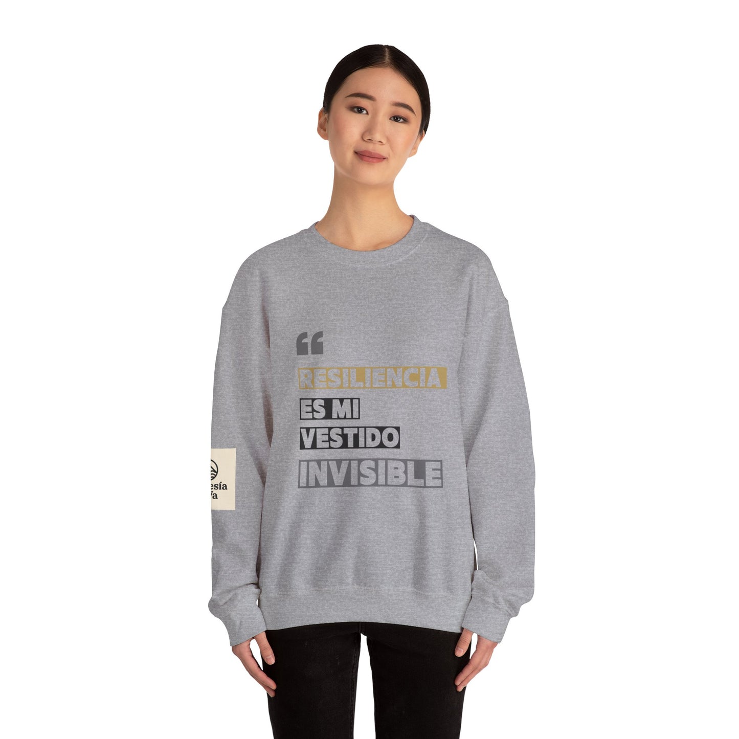 Resilience Quote Crewneck Sweatshirt for Motivation, Inspirational Gift, Cozy Style, Self-Care Reminder, Unique Statement Apparel