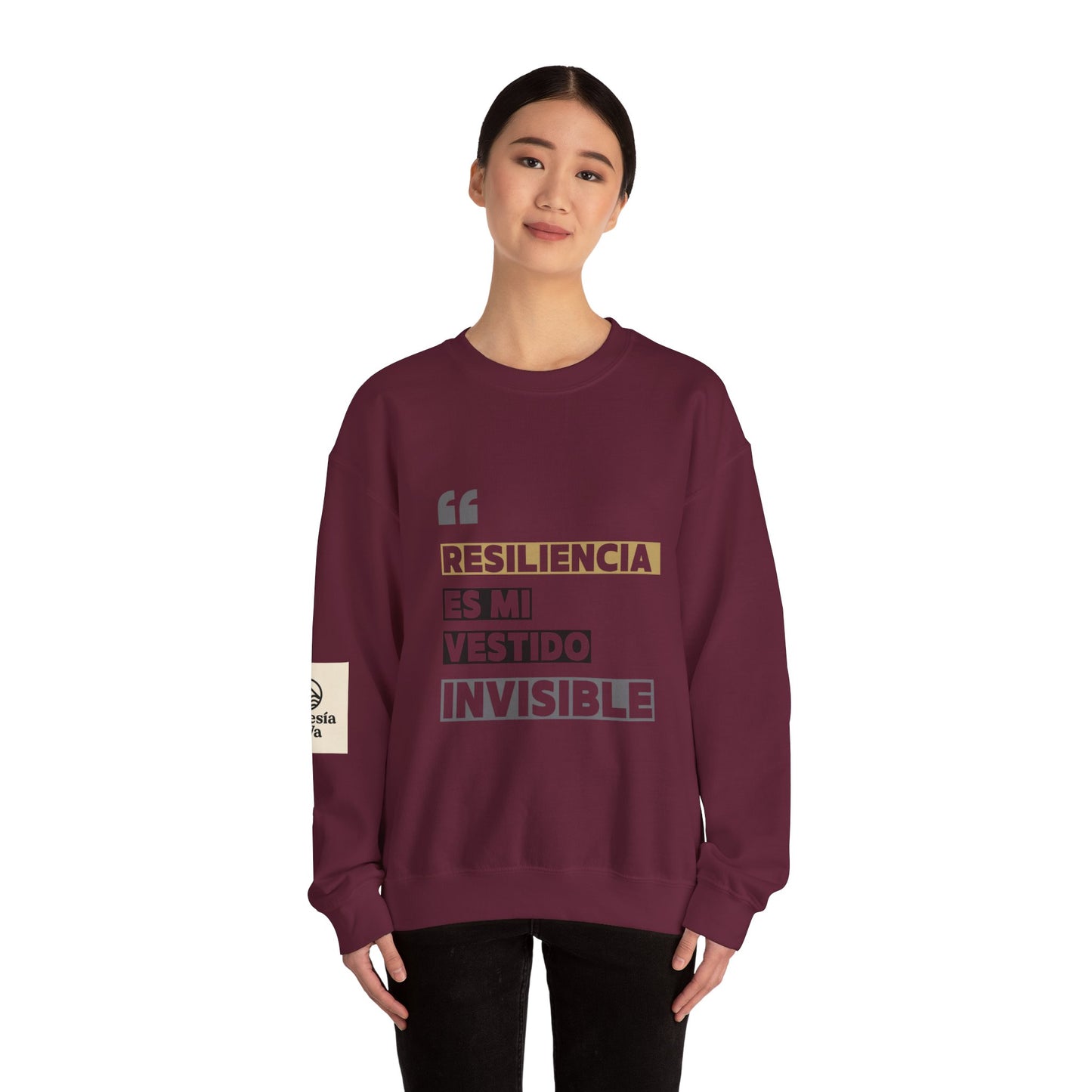 Resilience Quote Crewneck Sweatshirt for Motivation, Inspirational Gift, Cozy Style, Self-Care Reminder, Unique Statement Apparel