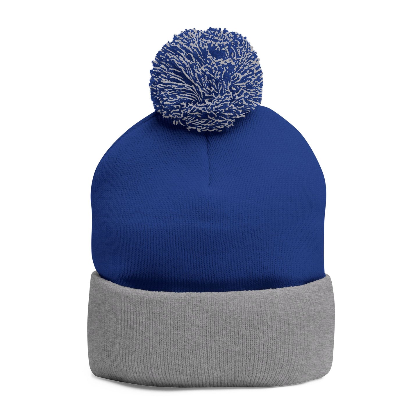 Cozy Pom-Pom Knit Cap | Embroidered Gift for Winter, Holiday, Christmas, Beanie for Him/Her, Cute Warm Accessory