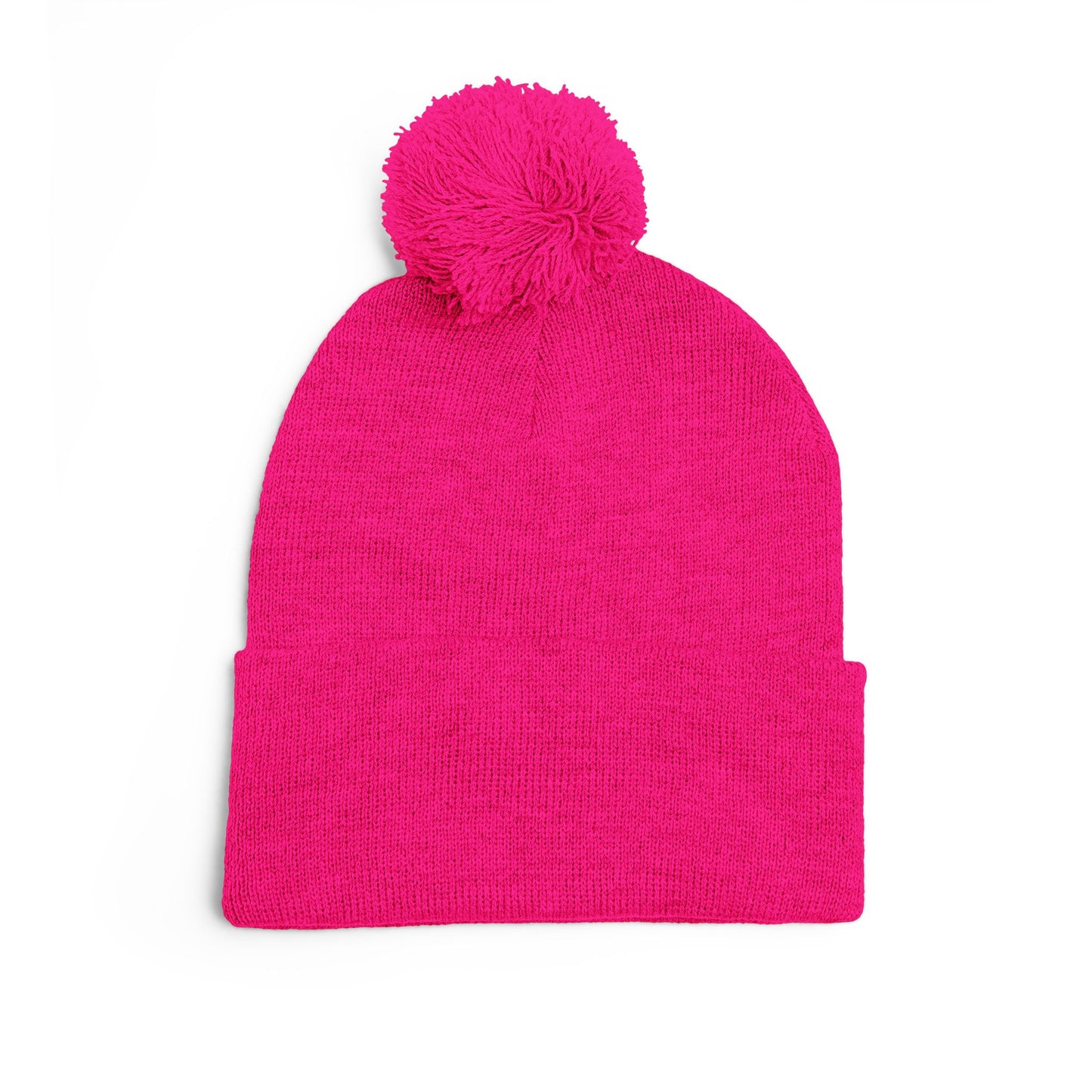 Cozy Pom-Pom Knit Cap | Embroidered Gift for Winter, Holiday, Christmas, Beanie for Him/Her, Cute Warm Accessory
