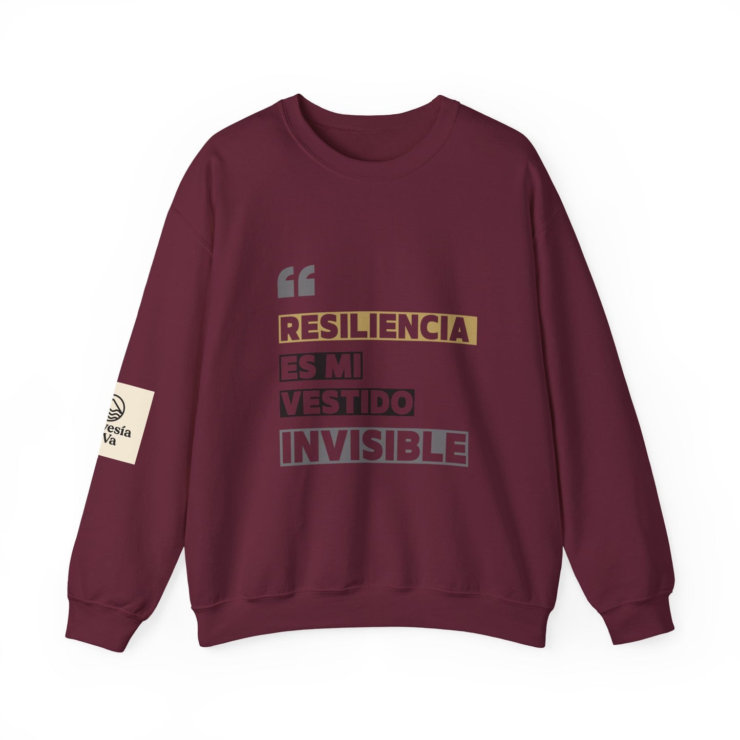 Resilience Quote Crewneck Sweatshirt for Motivation, Inspirational Gift, Cozy Style, Self-Care Reminder, Unique Statement Apparel