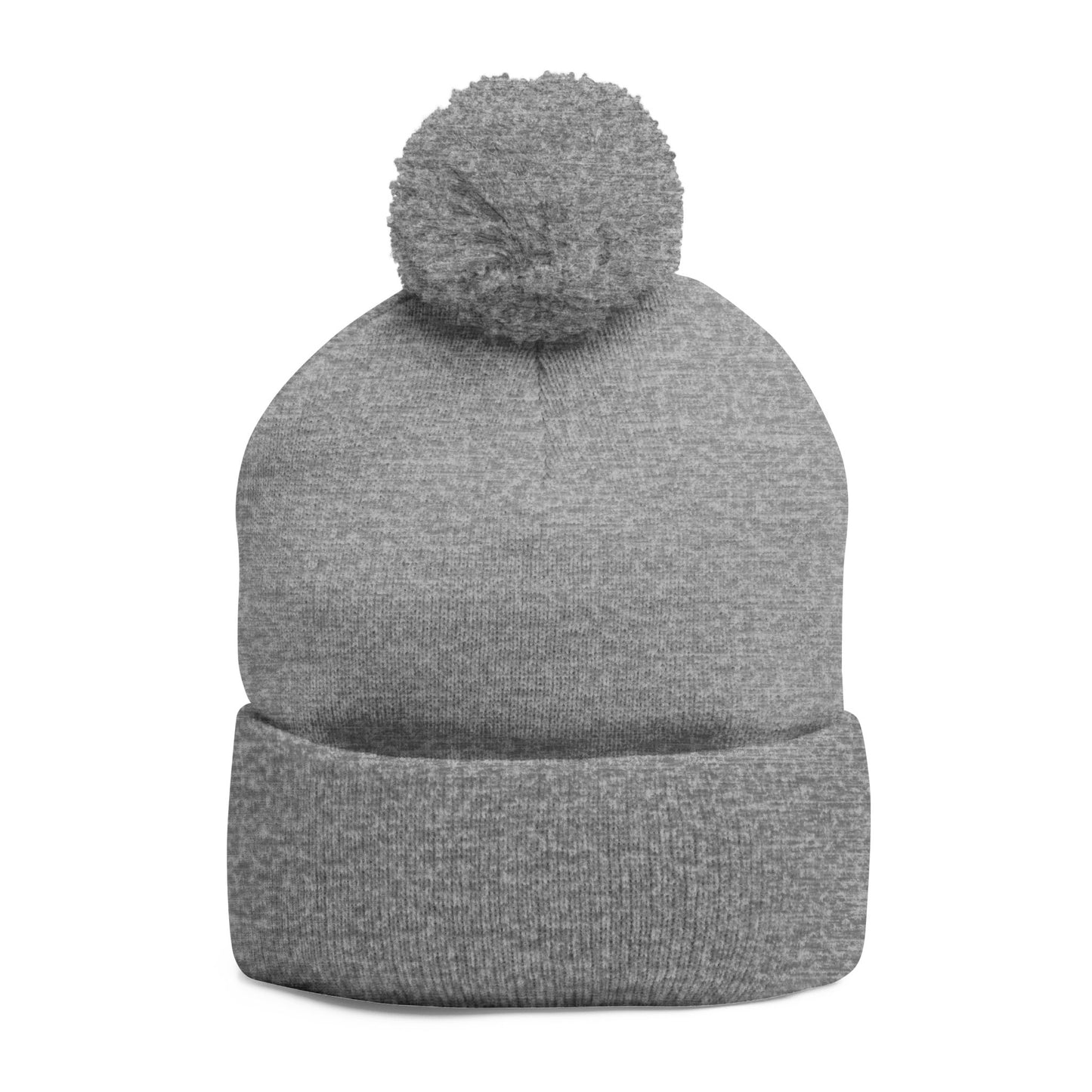 Cozy Pom-Pom Knit Cap | Embroidered Gift for Winter, Holiday, Christmas, Beanie for Him/Her, Cute Warm Accessory