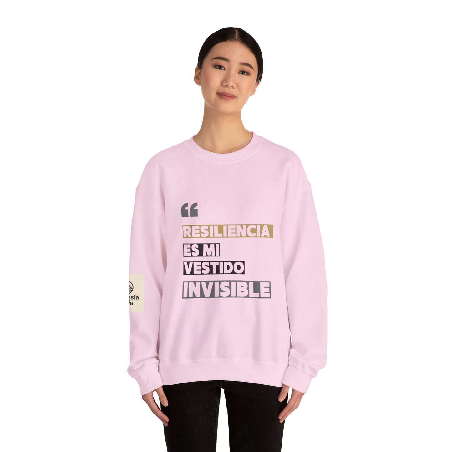 Resilience Quote Crewneck Sweatshirt for Motivation, Inspirational Gift, Cozy Style, Self-Care Reminder, Unique Statement Apparel